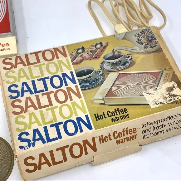 v i n t a g e :: MCM Hot Coffee Warmer Tray Plate - Picture 3 of 11